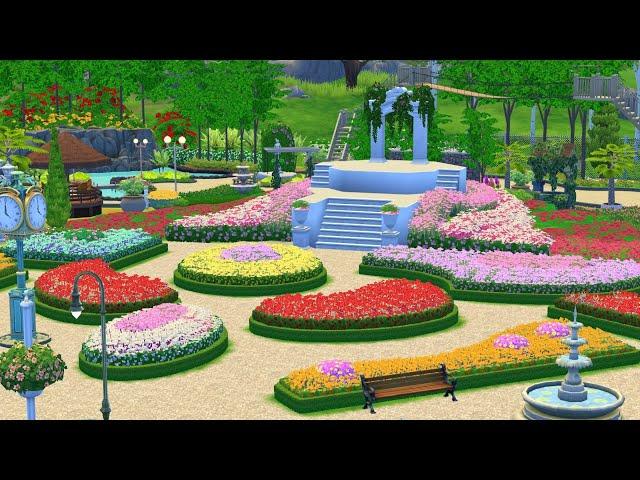 Flora Park  | NO CC | Stop Motion Build | THE SIMS 4