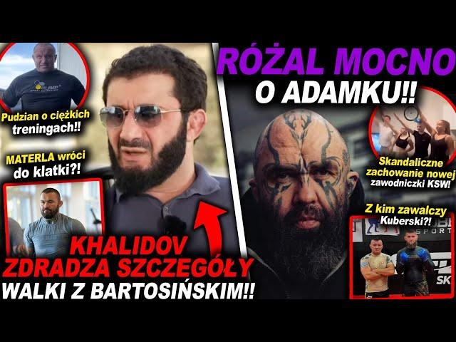 RÓŻAL MOCNO O ADAMKU!!(KHALIDOV,KSW,UFC,MMA,INFO,MATERLA,PUDZIANOWSKI,LEWANDOWSKI,BARTOSIŃSKI)