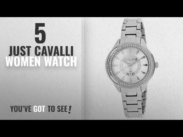 Top 10 Just Cavalli Women Watch [2018]: JUST CAVALLI lady watch R7253571504 JC01 Stainless steel