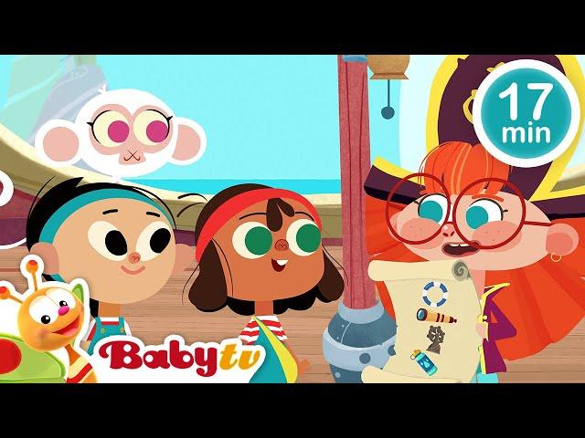 Ahoy Pirates!  In Search for the Treasure   | Cartoons | Games & Riddles @BabyTV