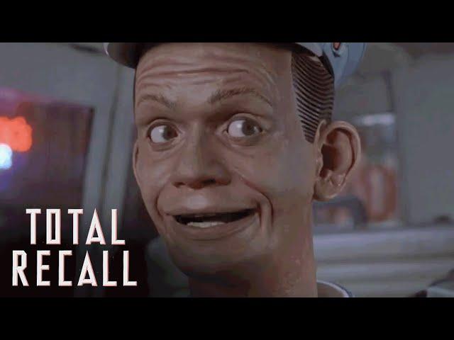 Quaid Hails A Johnny Cab | Total Recall