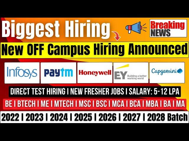 Infosys Hiring Software Engineer | Capgemini | EY GDS New Hiring | Honeywell, Paytm Hiring 2022-2028