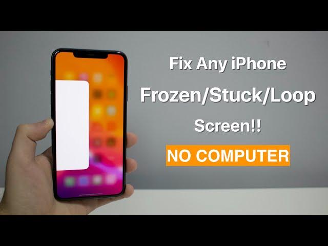 Fix Any iPhone Frozen/Stuck/Loop Screen (How to Force Restart!)