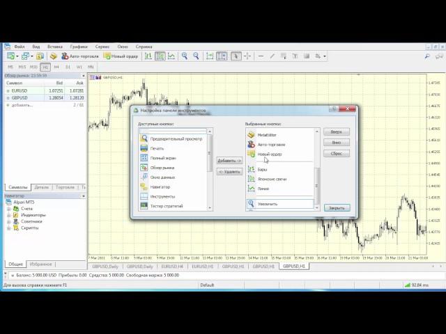 Настройка терминала МТ5  Как быстро настроить MetaTrader 5