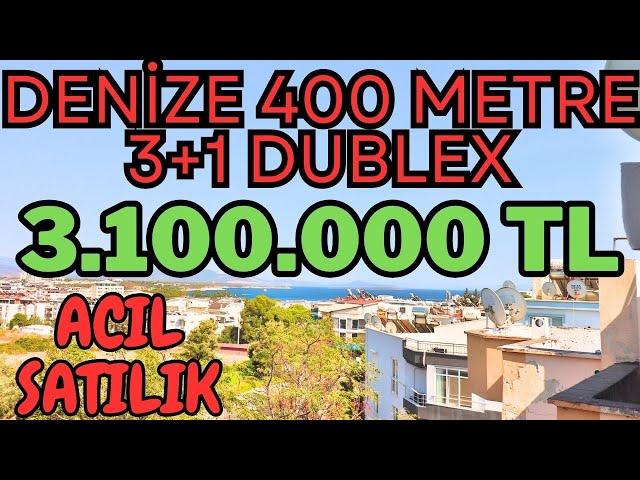 ACİL SATILIK DENİZ MANZARALI 3+1 DUBLEX | 3.100.000 TL #didim #altınkum #acilsatılık #yazlık #sale