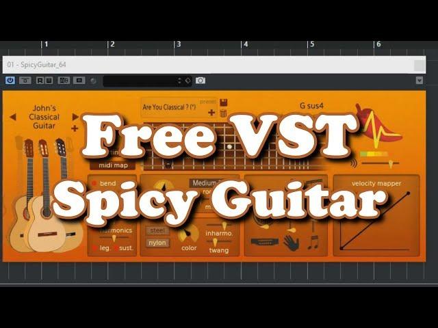 Free VST - Spicy Guitar (realistic instrument)