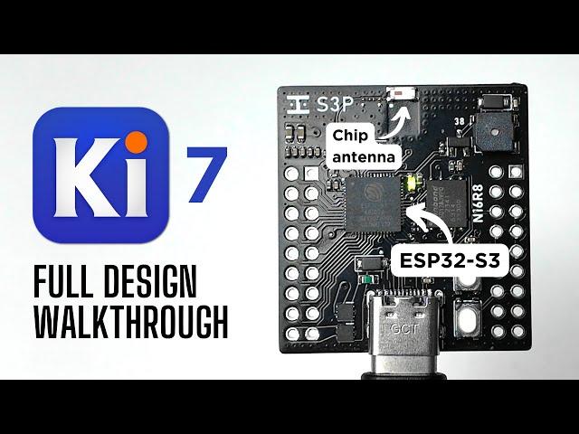 ESP32-S3 + Chip Antenna PCB - Design your own in 15 minutes!