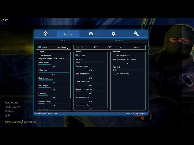 COUNTER-STRIKE 1.6 GSCLIENT BYPASS / PSILENT V4