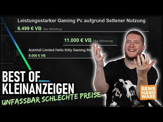 9000€ GAMING STUHL und PCs mit ABSURDEN PREISEN bei KLEINANZEIGEN!