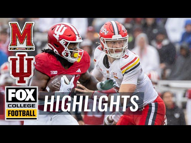 Maryland Terrapins vs. Indiana Hoosiers Highlights | FOX College Football