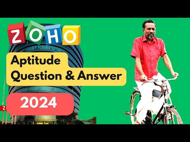 ZOHO Aptitude Questions And Answers - 2024