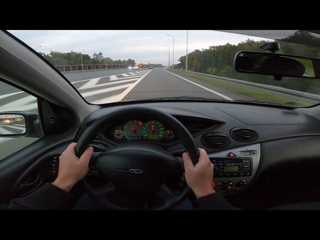 2001 Ford Focus MK1 1.8 TDDi 90 hp POV Test Drive exhaust sound and acceleraction