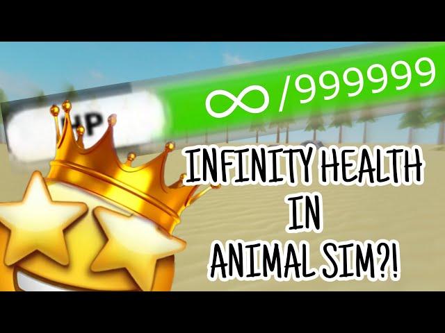 ️HOW TO GET *INFINITY HEALTH* IN ROBLOX ANIMAL SIMULATOR🫵 (Glitch)