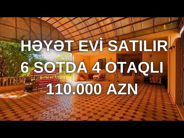 6 SOTDA 4 OTAQLI HEYET EVI SATILIR 110.000 AZN | EVLERIN SATISI