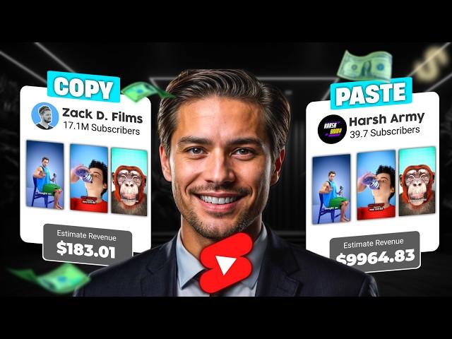 How To Make COPY - PASTE Shorts On Youtube & Earn More Money! @Harsharmy18