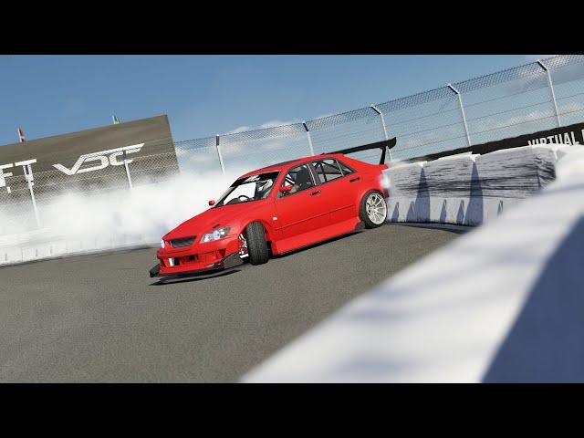 Tsujigiri Altezza 2JZ on VDC Sturup Raceway | Close To The Wall | Assetto Corsa Drifting