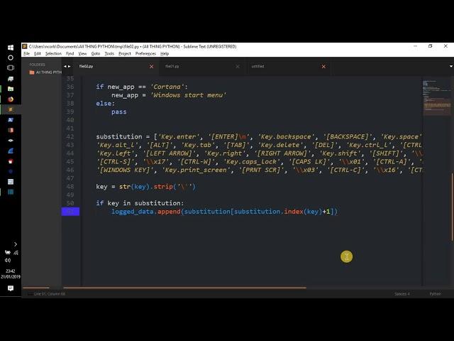 Python Tutorial - || Advanced Keylogger || Code Walk-through || Hacking/Info-Sec ||