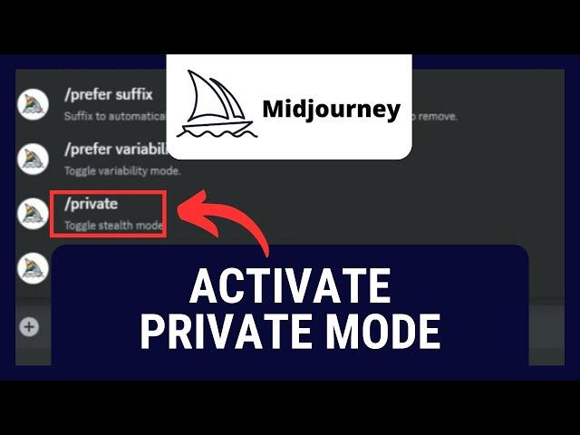 Midjourney: Private Mode / Stealth Mode Tutorial