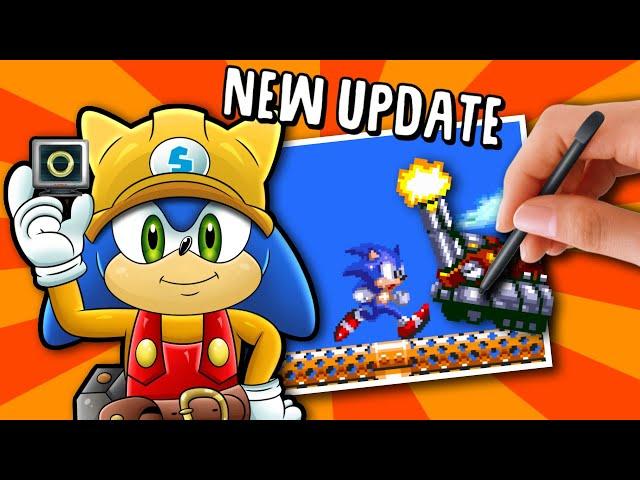 Sonic Maker NEW UPDATE! - Making and Playing Levels (Classic Sonic Simulator)