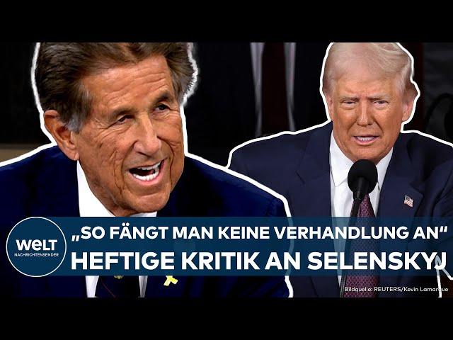 UKRAINE-KRIEG: Republikaner Weinberg übt heftige Kritik an Selenskyj und verteidigt Trumps Strategie