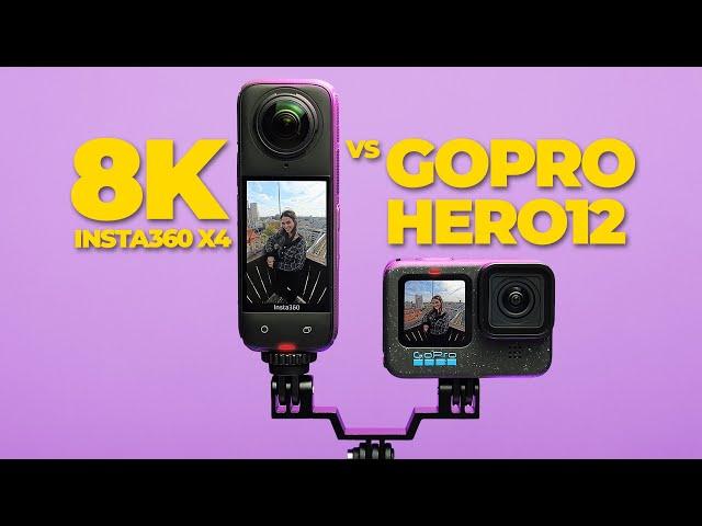 Insta360 X4 vs GoPro Hero 12! First 8K 360 camera!