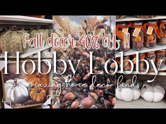 HOBBY LOBBY FALL DECOR 2024 ||NEW FALL DECORATING IDEAS AND TIPS!