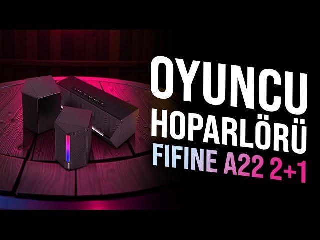 HAFTANIN ÜRÜNÜ FIFINE AMPLIGAME A22 2+1 RGB BLUETOOTH OYUNCU HOPARLÖRÜ