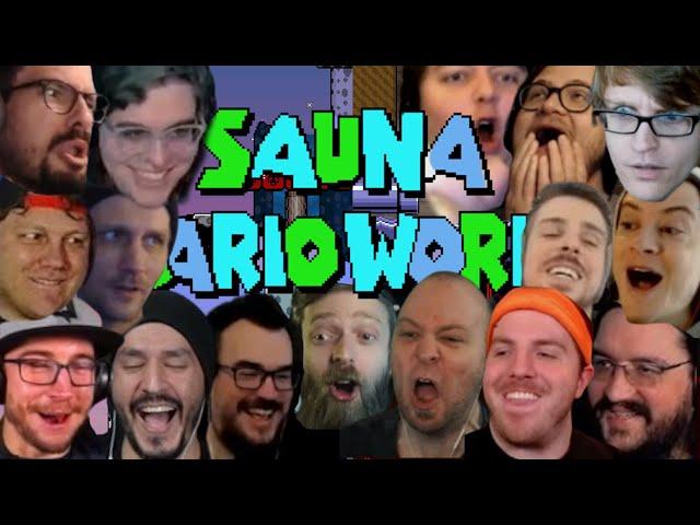 Streamers react to: Sauna Mario World!