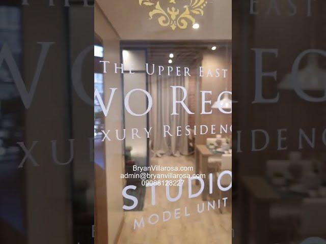 Two Regis Studio Unit Model | Bacolod Megaworld UpperEast