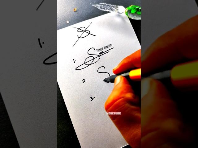 How to sign the S letter ?