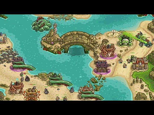 ВОЙНА БОГОВ МОРЯ. Kingdom Rush Frontiers: Затонувшая цитадель.