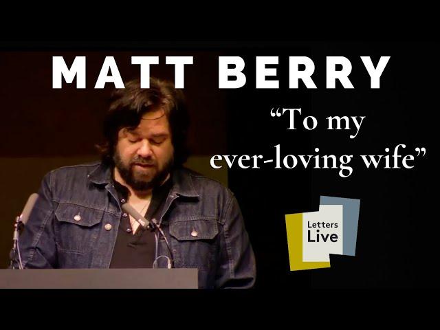 Matt Berry reads a husband's plea to his wife about their intimate relations