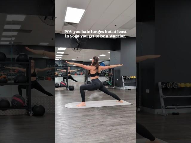 Warrior Pose beats Lunges any day  #lunges #warriors #yoga #fitness #strong #flexibility #youtube