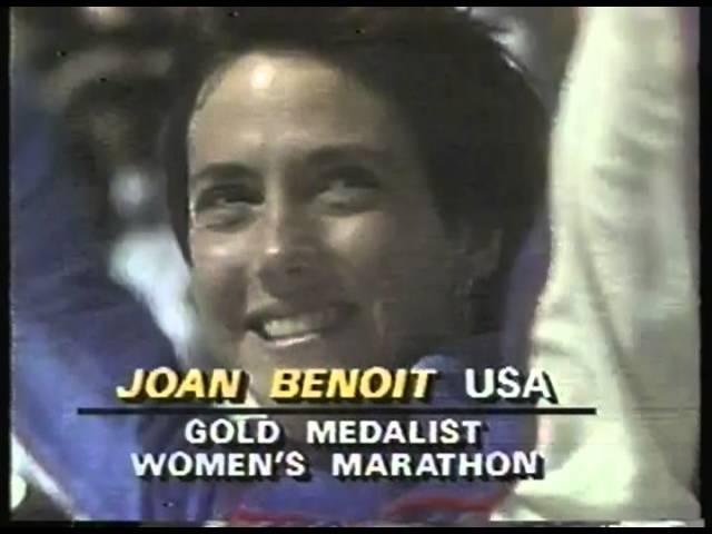 Olympics - 1984 Los Angeles - Womens Marathon Highlights & Medal Ceremony - USA Joan Benoit