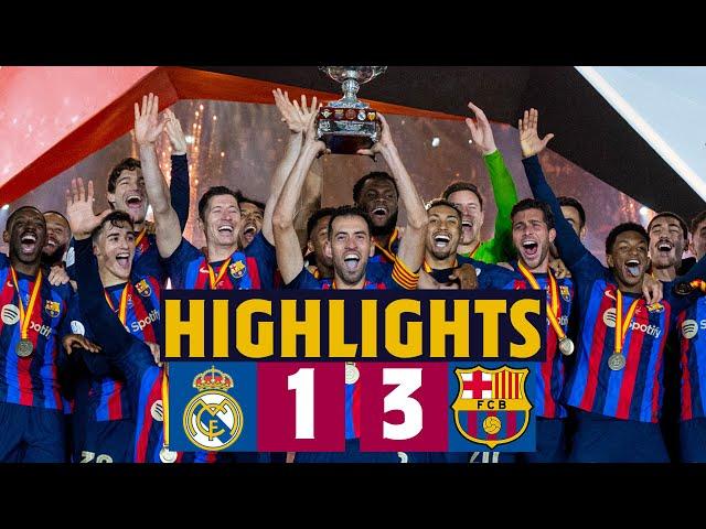 SUPER CHAMPIONS!! HIGHLIGHTS I MADRID 1-3 BARÇA | SPANISH SUPERCUP 