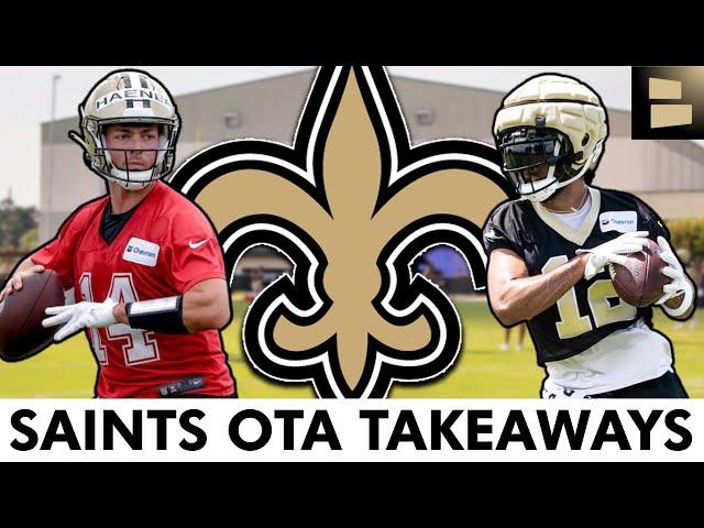 New Orleans Saints OTAs Takeaways On Jake Haener, Taliese Fuaga, Trevor Penning & Taysom Hill