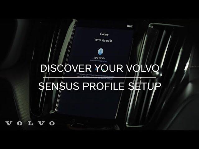 Driver Profile Setup | Volvo Cars