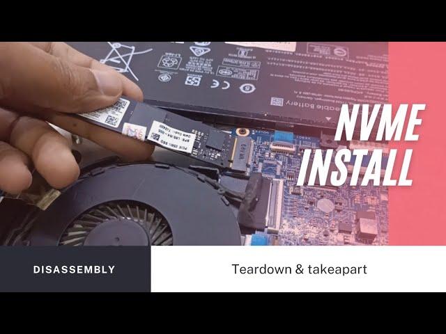 How to install an NVME SSD on HP Envy X360 m6 Convertible