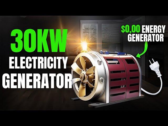 NEW 30KW PERPETUAL POWER GENERATOR - FREE ENERGY FOREVER 100% REAL!?