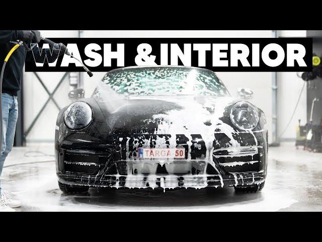 Cleaning a Porsche 911 Targa 4 GTS - Interior & Exterior Detail