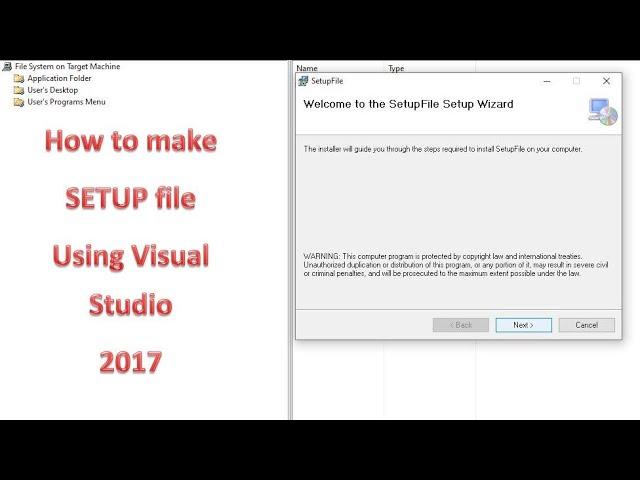 How to make setup installer .exe file using visual studio 2017 | City Software Technologies