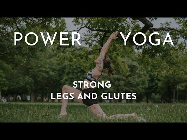 20 min. short and intense POWER YOGA FLOW for strong legs and glutes