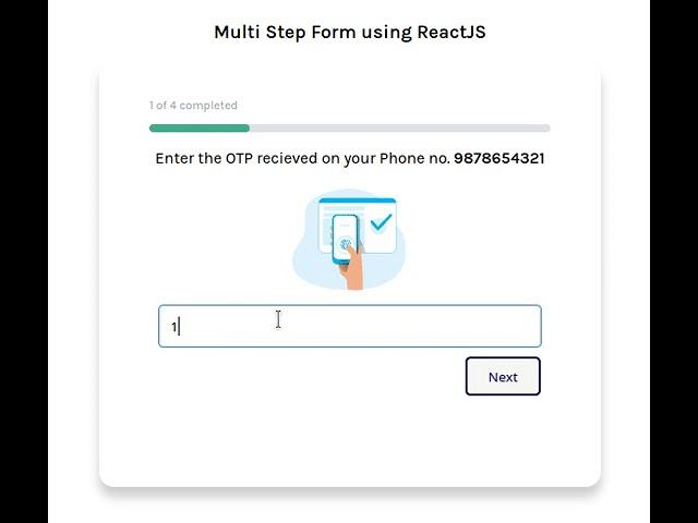 Multi Step Form using ReactJS ️ [ Source Code ]