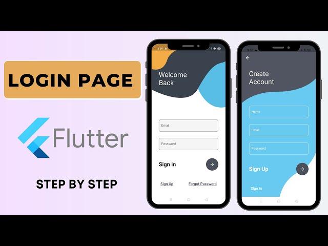 Beautiful login signup page in flutter | In Hindi | UI UX