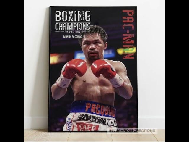 Boxing Champions the boxing elite | Pack of 10 Vector A3 Boxing posters| Digital Download