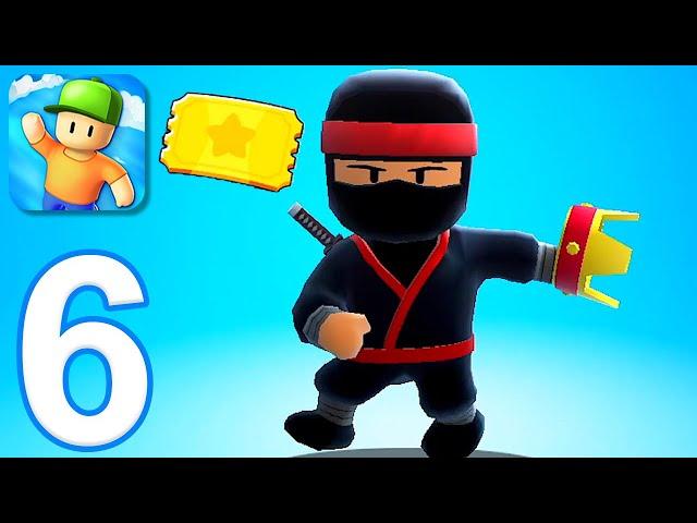 Stumble Guys - Gameplay Walkthrough Part 6 - Stumble Pass and Crown Win: 6 (iOS, Android)