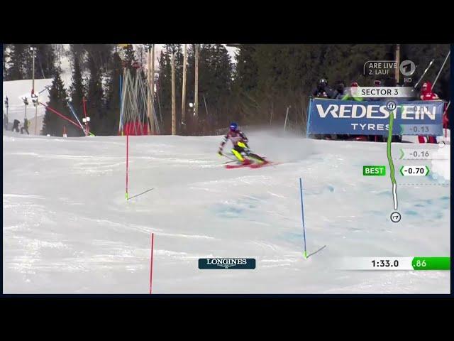 Mikaela Shiffrin Are 10.03.2024 Slalom Lauf 2