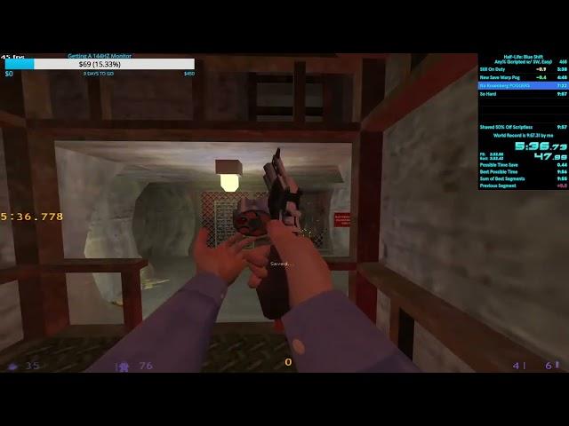 HALF-LIFE: BLUE SHIFT SPEEDRUN IN 9:48 [WORLD RECORD]