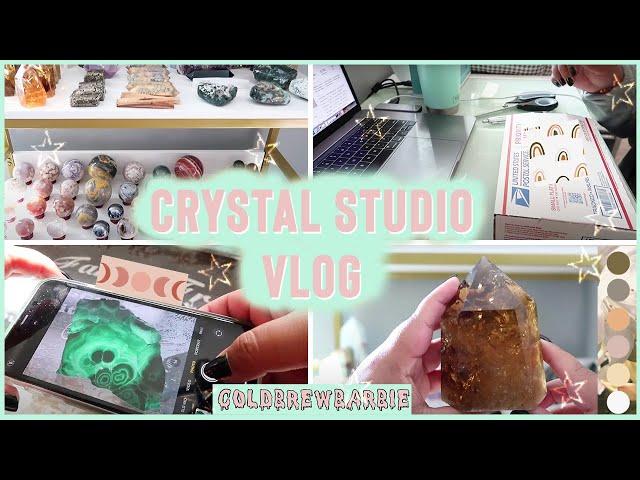 ETSY CRYSTAL STUDIO VLOG | BEHIND THE SCENES OF MY CRYSTAL ETSY SHOP | TIPS & TRICKS