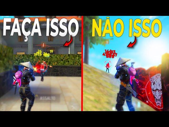 Como MELHORAR o RUSH no FREE FIRE MOBILE (nunca faça isso se quiser rushar bem)